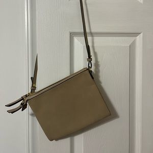 Old Navy crossbody in light neutral taupe with multiple compartments